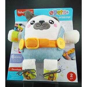 Fisher-Price Learn-To-Dress Pup Plush Toy For Toddlers 2+ Develops